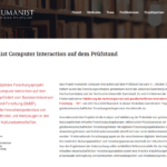 Screenshot of the Humanist-Computer-Interaction Website